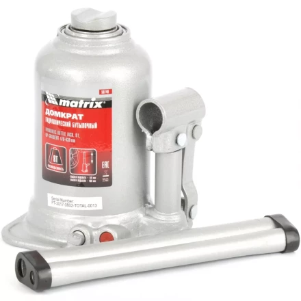 Домкрат гидравлический бутылочный телескопический 8 т подъем 170-430 мм MATRIX 50749 купить в Ноябрьске