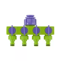 Разветвитель четырёхканальный 1/2&quot; 3/4&quot; регулируемый PALISAD 66425