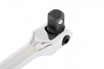 Вороток однорычажный 380 мм с квадратом 1/2&quot; на шарнире CrV хромированный MATRIX MASTER 14066 купить в Ноябрьске