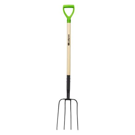 Вилы 4-рогие Сибртех 61379, сенные, кованые, 210х340х1260 мм, деревянный лакированный черенок купить в Ноябрьске