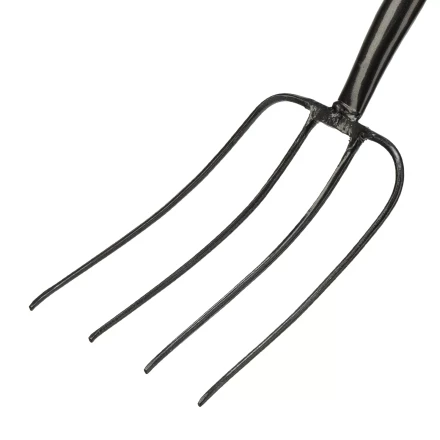 Вилы 4-рогие Сибртех 61379, сенные, кованые, 210х340х1260 мм, деревянный лакированный черенок купить в Ноябрьске