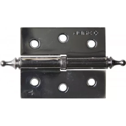 Петля дверная разъемная ЗУБР &quot;ЭКСПЕРТ&quot;, 1 подшипник, цвет хром (CP), левая, с крепежом, 75х63х2,5мм, 2 шт 37605-075-2L купить в Ноябрьске