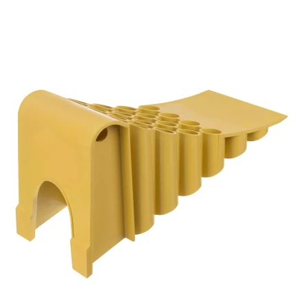 Упор противооткатный для грузового транспорта Stels, ЖЕЛТЫЙ, 35 т, 438х200х205 мм, 56777 купить в Ноябрьске
