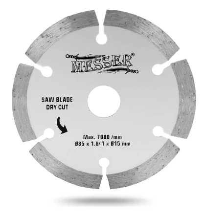 Диск 85х15х1,6х1 мм алмазный для циркулярной мини-пилы MESSER М200 (макс 7000 об/мин, сухой рез) купить в Ноябрьске