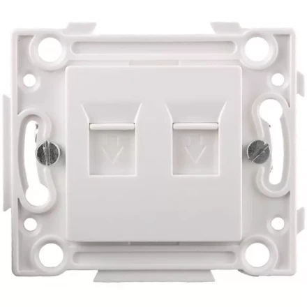 Розетка СВЕТОЗАР телефонная, 2 гнезда SV-55245-2 купить в Ноябрьске