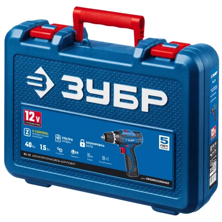 Дрель-шуруповерт 2 АКБ DL-12 A5 серия ПРОФЕССИОНАЛ купить в Ноябрьске