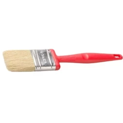 Кисть плоская ЗУБР "БСГ-50", с быстросъемной головой, натуральная щетина, пластмассовая ручка, 63мм 4-01050-063