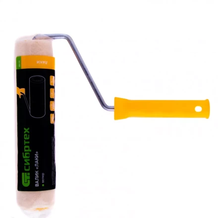 Валик &quot;Лаки&quot; 250 мм ворс 5 мм D 48 мм D ручки 8 мм Велюр Сибртех 80179 купить в Ноябрьске