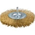 ЗУБР &quot;ЭКСПЕРТ&quot;. Щетка дисковая для дрели, двухрядная, витая латунированная стальная проволока 0,3мм, 100мм 3520-100-2_z01 купить в Ноябрьске