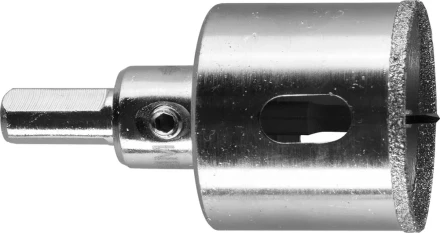 Коронка ЗУБР алмазная в сборе по кафелю, керамике с центрирующим сверлом и имбусовым ключом, зерно 60, 38мм 29850-38 купить в Ноябрьске