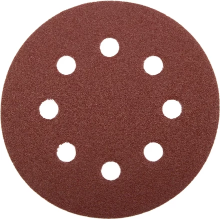 Круг шлифовальный ЗУБР &quot;МАСТЕР&quot; универсальный, из абразивной бумаги на велкро основе, 8 отверстий, Р60, 115мм, 5шт 35560-115-060 купить в Ноябрьске