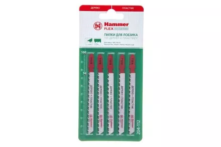 Пилки для лобзика HAMMER JG WD T101B (5шт.) купить в Ноябрьске