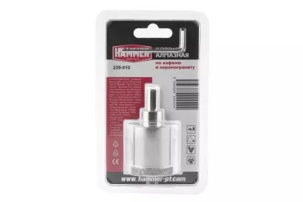 Коронка алмазная HAMMER Ф35мм HEX (DHS 35.0*65/5) купить в Ноябрьске