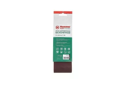 Лента шлиф. бесконечная HAMMER 75х533мм P150 купить в Ноябрьске