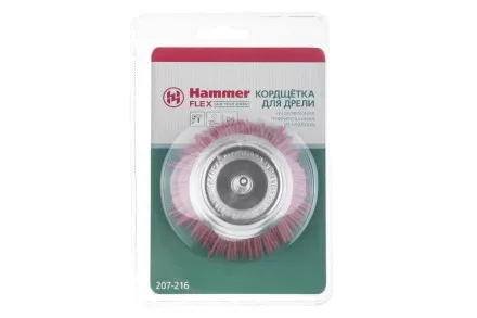 Кордщетка HAMMER чаша 75мм для дрели нейлон (207-216) купить в Ноябрьске