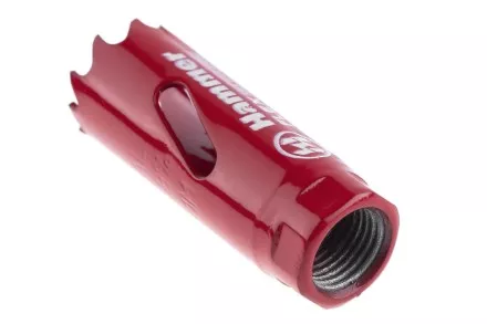 Коронка биметаллическая HAMMER Ф19х38мм 1/2&quot;  BiMETALL (224-001) купить в Ноябрьске