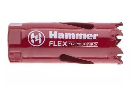 Коронка биметаллическая HAMMER Ф20х38мм 1/2&quot; BiMETALL (224-002) купить в Ноябрьске
