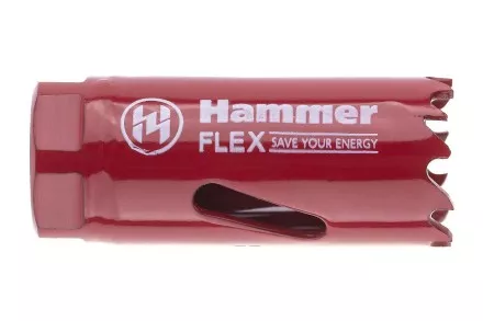 Коронка биметаллическая HAMMER Ф22х38мм 5/8&quot; BiMETALL (224-003) купить в Ноябрьске