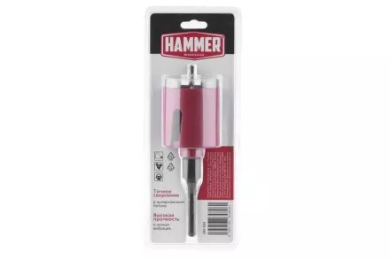 Коронка алмазная HAMMER Ф 68мм (242-503) купить в Ноябрьске