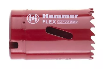 Коронка биметаллическая HAMMER Ф32х38мм 5/8&quot; BiMETALL (224-006) купить в Ноябрьске
