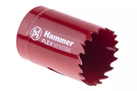 Коронка биметаллическая HAMMER Ф35х38мм 5/8&quot; BiMETALL (224-007) купить в Ноябрьске