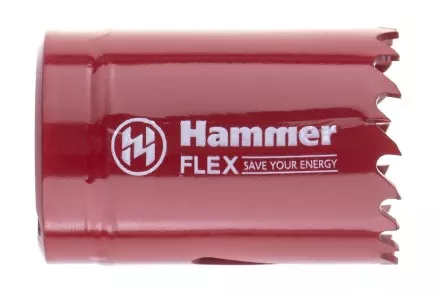 Коронка биметаллическая HAMMER Ф35х38мм 5/8&quot; BiMETALL (224-007) купить в Ноябрьске