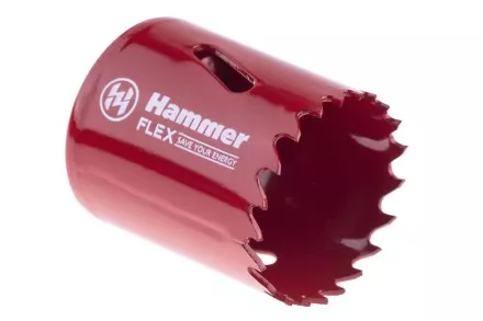 Коронка биметаллическая HAMMER Ф38х38мм 5/8&quot; BiMETALL (224-008) купить в Ноябрьске