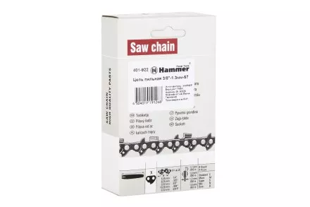 Цепь пильная HAMMER 3/8&#039;&#039;-1.3мм-57зв. купить в Ноябрьске