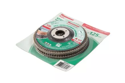 Круг Лепестковый Торцевой (КЛТ) HAMMER Ф125х22 P60 купить в Ноябрьске