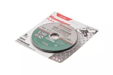 Круг отрезной HAMMER 115x1.2x22 упак. 5 шт. купить в Ноябрьске