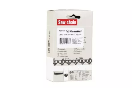 Цепь пильная HAMMER 3/8&#039;&#039;-1,6мм-60 купить в Ноябрьске