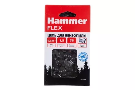 Цепь пильная HAMMER 0,325&#039;&#039;-1,5мм-76зв купить в Ноябрьске