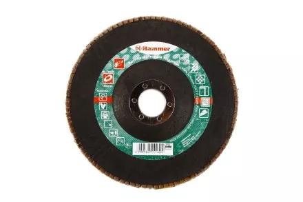 Круг Лепестковый Торцевой (КЛТ) HAMMER КЛТ 1 Ф150х22 Р60 213-011 купить в Ноябрьске