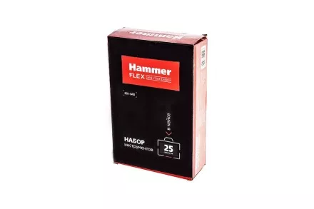 Набор инструментов HAMMER 601-040 25 предметов купить в Ноябрьске