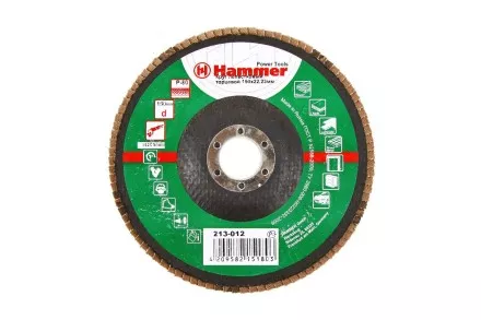 Круг Лепестковый Торцевой (КЛТ) HAMMER КЛТ 1 Ф150х22 Р80 213-012 купить в Ноябрьске