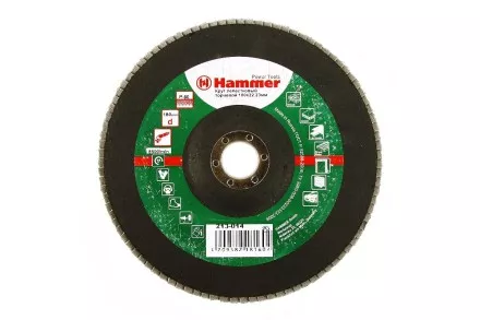 Круг Лепестковый Торцевой (КЛТ) HAMMER КЛТ 1 Ф180х22 Р60 213-014 купить в Ноябрьске