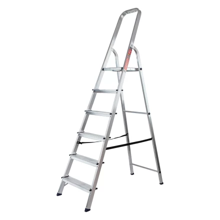 Стремянка усиленная MTX 9771577, 6 ступеней, алюминиевая, Россия купить в Ноябрьске