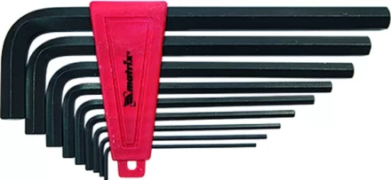 Набор ключей шестигранных имбусовых HEX, 2,0–12 мм, CrV,  9 шт., удлиненные  MATRIX 11227 купить в Ноябрьске