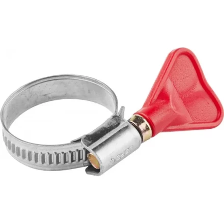 Хомуты ЗУБР &quot;ЭКСПЕРТ&quot; &quot;Бабочка&quot;, нерж. сталь, накатная лента 9 мм, 20-32 мм, 2 шт 37835-20-32 купить в Ноябрьске