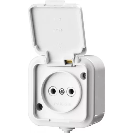 Розетка STAYER &quot;MASTER&quot; &quot;MAXIMA&quot; одноместная, с защитной крышкой, IP54, 10А, 220В 54305-W купить в Ноябрьске