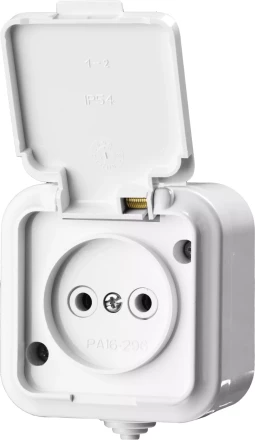 Розетка STAYER &quot;MASTER&quot; &quot;MAXIMA&quot; одноместная, с защитной крышкой, IP54, 10А, 220В 54305-W купить в Ноябрьске