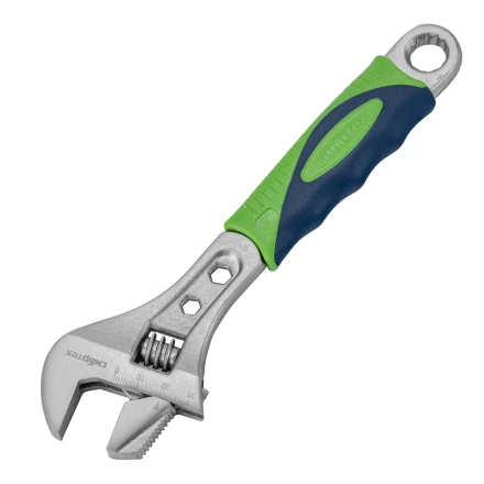 Ключ разводной Сибртех, 200мм, переставная губка, 2-х комп.рукоятка, 15598 купить в Ноябрьске