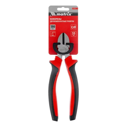 Бокорезы Matrix, 180 мм, хром-ванадий, двухкомпонентные рукоятки, 17791 купить в Ноябрьске