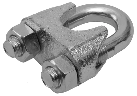 Зажим троса ЗУБР &quot;ПРОФЕССИОНАЛ&quot; DIN 741, оцинкованный, 6мм, 2 шт 304416-06 купить в Ноябрьске