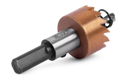 HSS-TiN коронка MESSER  24мм с центр. сверлом и толкающей пружиной для  лист. материала  до 2 мм ц/х купить в Ноябрьске