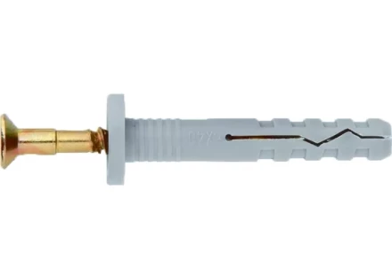 Дюбель-гвоздь полипропиленовый с цилиндрическим бортиком 8х80 мм 2 шт ШУРУПЬ 42175 купить в Ноябрьске