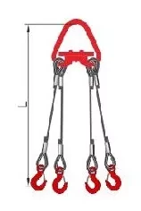 Строп 4СК-8.0 т. L=3.00м Звено с Рт-3 20.0 т. с Кч гост  заплет купить в Ноябрьске
