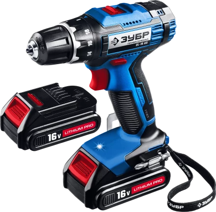 Дрель-шуруповерт 2 АКБ DL-16 A5 серия ПРОФЕССИОНАЛ купить в Ноябрьске