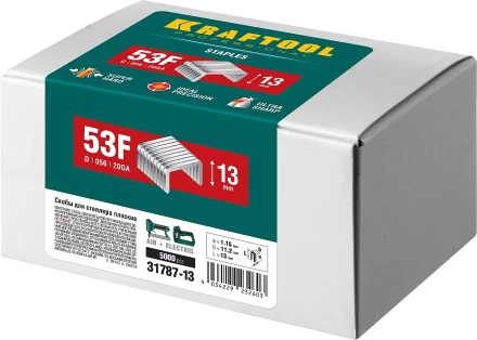 Скобы тип 20GA (53F / D / 056) 5000 шт 31787-13 купить в Ноябрьске