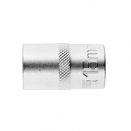 Головка торцевая 15 мм двенадцатигранная CrV под квадрат 1/2 хромированная Stels 13660 купить в Ноябрьске